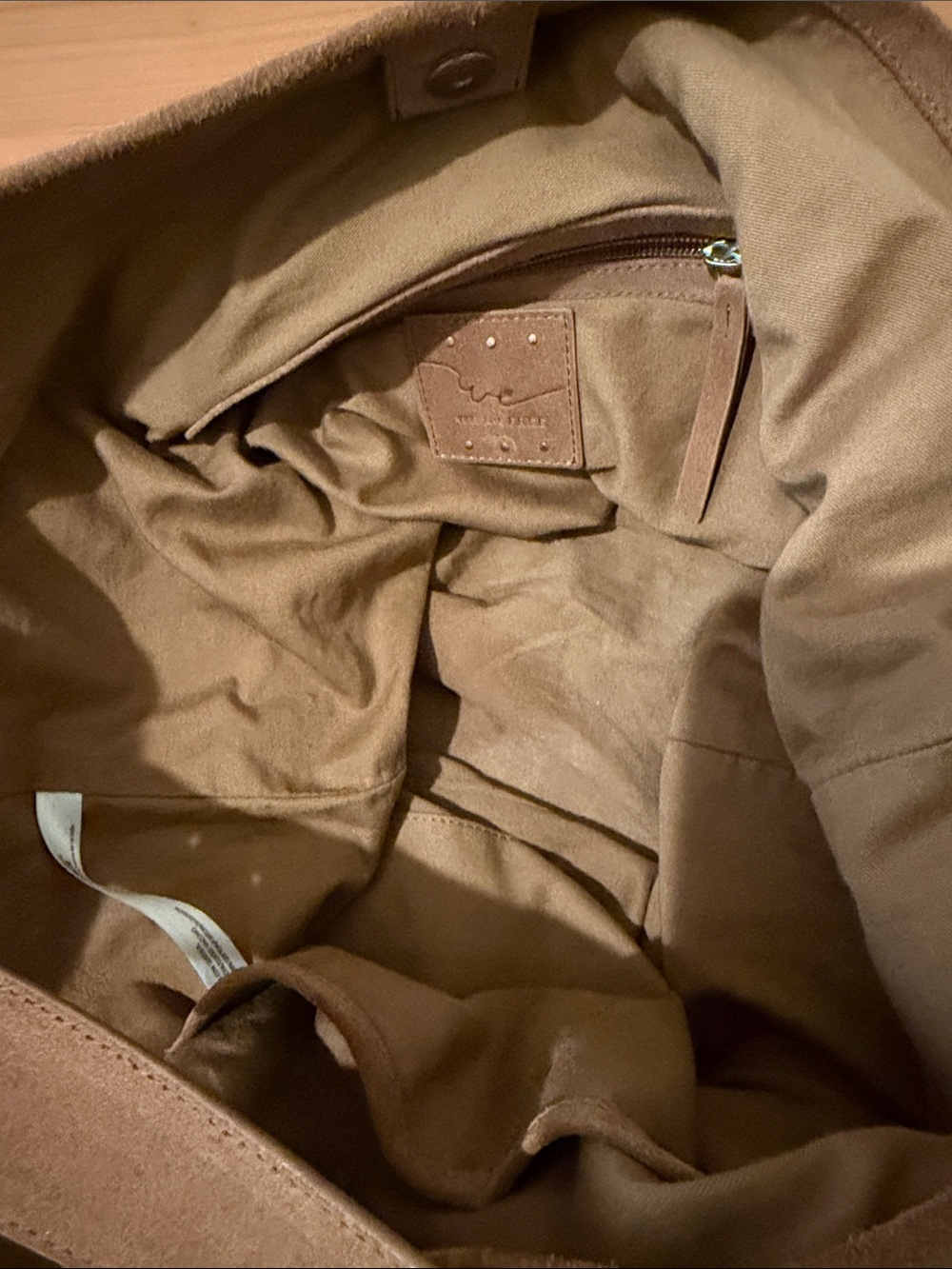 We The Free Suede Hobo Bag in Camel Brown - Picture 4 of 6